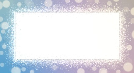 christmas frame with snowflakes