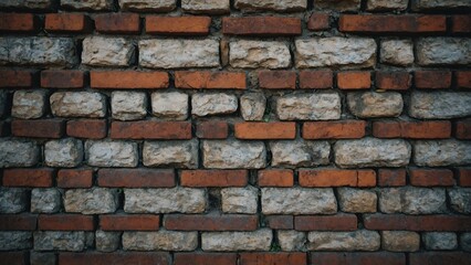 Obraz premium Texture of old stone brick wall in city