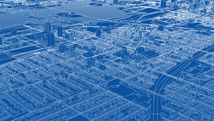Detailed Urban Blueprint