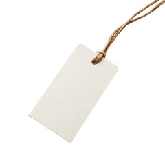 Empty tag on transparent background 