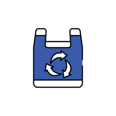 Reuse Products icon design with white background stock illustration
