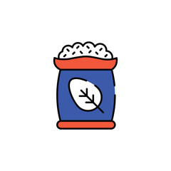 Compost icon design with white background stock illustration