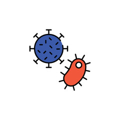 Infectious Disease icon design with white background stock illustration