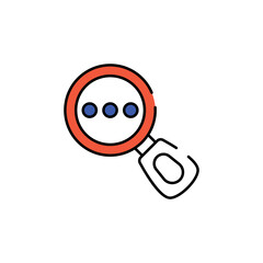 Search icon design with white background stock illustration