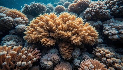 Macro of Coral Reef Showing Natural Patterns
