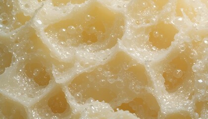 Bubbly Soap Macro with Reflective Texture
