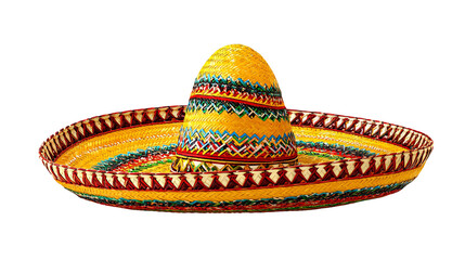 Colorful sombrero hat design