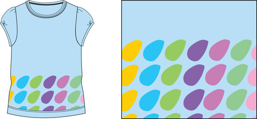 pattern t-shirt design vector illustration