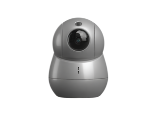 Smart home security camera wireless pan tilt 360 degree. Isolated On Transparent Background