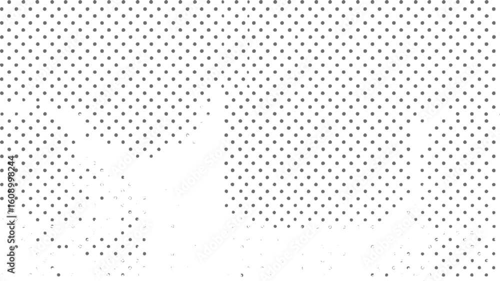 Aufkleber seamless dot grid pattern background. minimal halftone black dots on white surface. abstract geometr