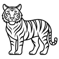 vector illustration of a tiger