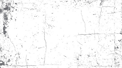 Abstract cracked texture with dark dust marks. Distressed grunge overlay on white. Rough vintage surface design background.