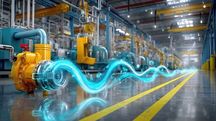 Industrial Facility with Advanced Technology and Pump System for Manufacturing and Engineering Processes