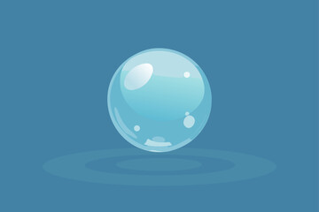 water drops on blue background