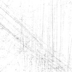 Distressed linear scratch texture overlay. Abstract grunge background with crisscross lines. High resolution surface design.