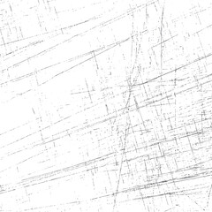 Abstract grunge background with random lines. Distressed texture overlay in linear form. High detail scratchy surface art.