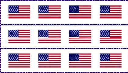 American flag pattern recognition