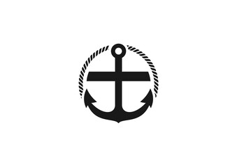 anchor and rope icon