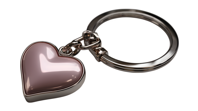 heart shaped key chain - Powered by Adobe