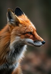 Fototapeta premium Portrait of a Red Fox in Natural Habitat