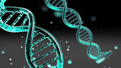 The illustration of a DNA double helix in a science context - Powered by Adobe