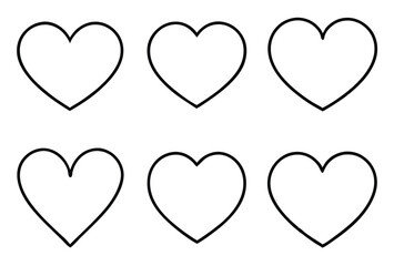 Heart beating with passion portrayed in line art