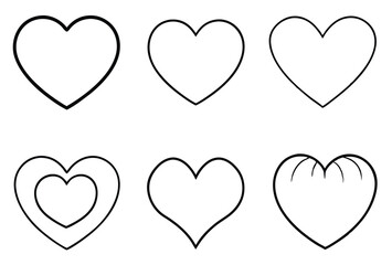 Heart echoing deep feelings crafted in line art