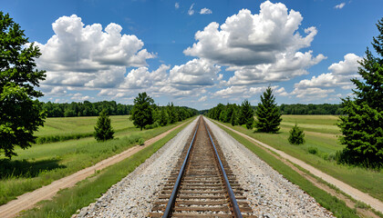Le chemin de fer dans la campagne