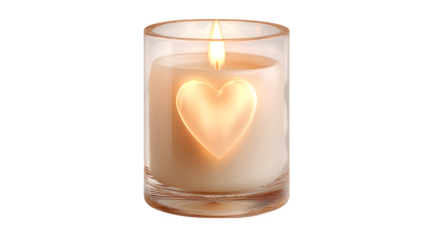 heart shaped candle