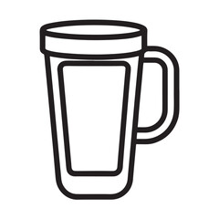 Travel Mug Silhouette Icon
