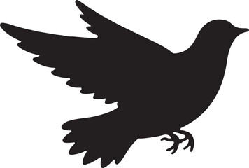 Abstract geometric silhouette design isolated on transparent background