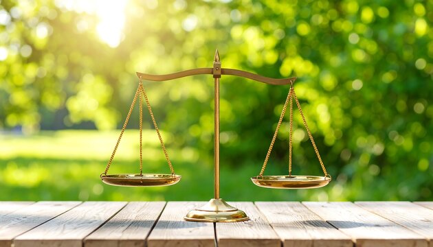 Justice scales in nature