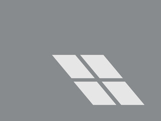 A minimalist abstract image featuring four light gray