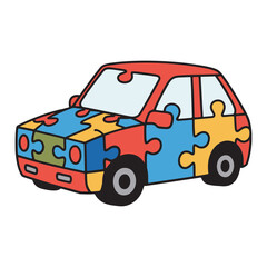 Vehicle Vector in Cartoon Style