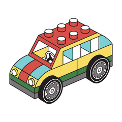 Vehicle Vector in Cartoon Style