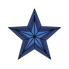 Obraz premium A beautiful blue star design