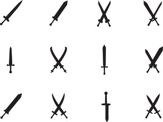 Abstract geometric shape silhouette isolated on transparent background