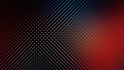 Abstract red and black background with a modern halftone dot pattern and digital light effects