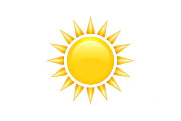 Fototapeta premium sun white no isolated on white background PNG ,AI GENERATED