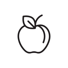 Apple fruit icons and symbols