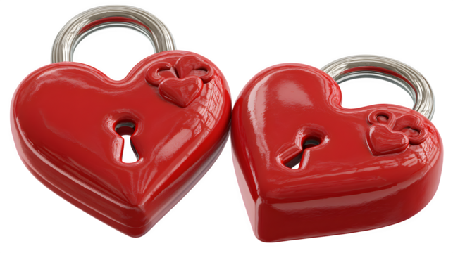 heart shaped padlock