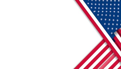 Abstract American flag design