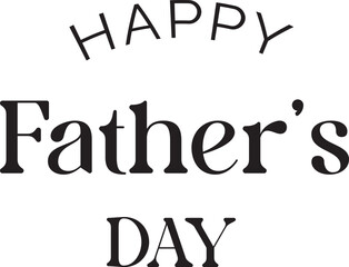 
Happy father's day typography vector design.
