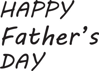 
Happy father's day typography vector design.
