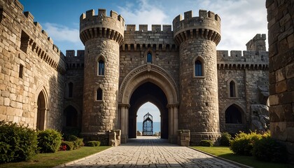Ancient stone gatehouse