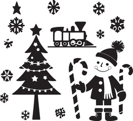 Abstract geometric shape silhouette isolated on transparent background