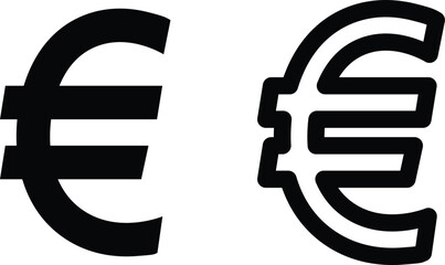 Money currency sign. Dollar, Pound, Euro, Yuan icon set. Currency symbols. vector illustration