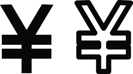 Money currency sign. Dollar, Pound, Euro, Yuan icon set. Currency symbols. vector illustration