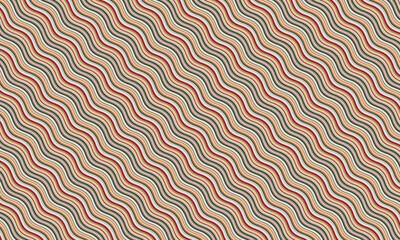 Colorful Wavy Line Pattern with Seamless Vibrant Flow