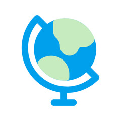 Fototapeta premium earth globe duo tone icon